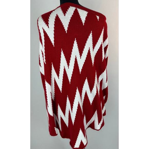 Emerson Street Clothing Women's Size Large XL University of Oklahoma Knit Poncho - Picture 5 of 11